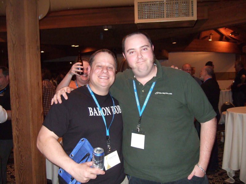 Baron Bob and Edwin Bush at the Miva Conference Mixer